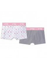 Cavello damesshort 2-pack Women White Grey