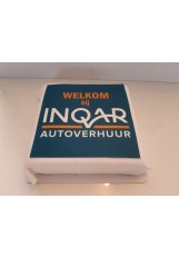 Taart 10-12 personen Fondant met Logo