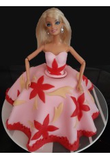 Barbie kinderverjaardagstaart